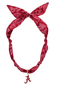 ALABAMA LOGO BANDANA BAG NECKLACE