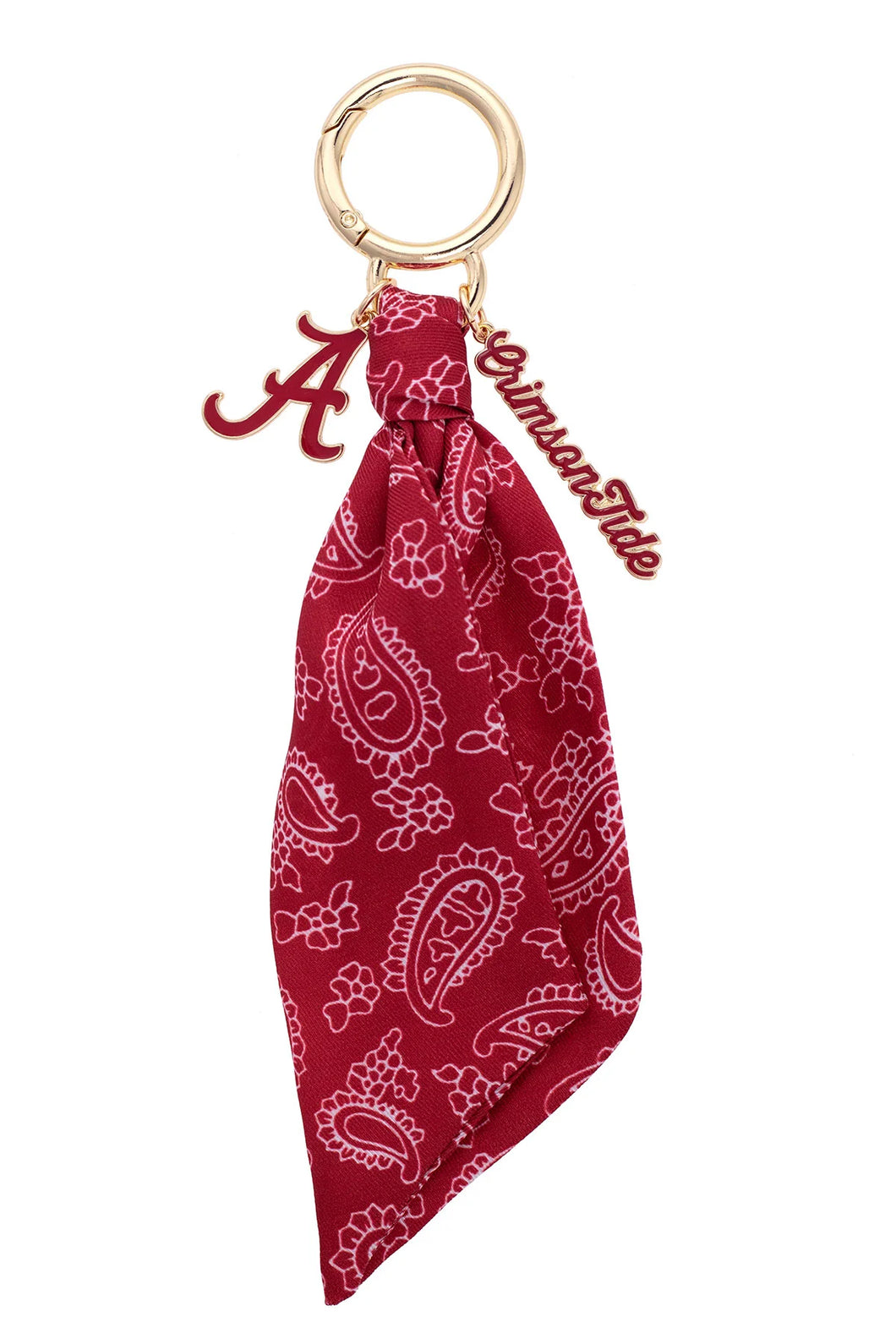 ALABAMA LOGO BANDANA BAG CHARM