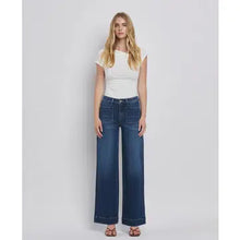 Load image into Gallery viewer, FLYING MONKEY HIGH RISE FRONT POCKET WIDE LEG JEANS

