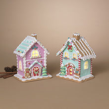 Load image into Gallery viewer, LIGHTED CLAY DOUGH CANDY GINGERBREAD HOUSE
