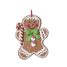 Load image into Gallery viewer, CLAY DOUGH GINGERBREAD BOY/GIRL ORNAMENTS
