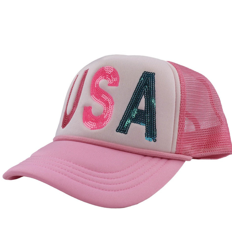 SEQUIN USA HAT