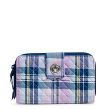 Load image into Gallery viewer, TURNLOCK WALLET AMETHYST PLAID
