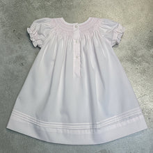 Load image into Gallery viewer, EMBROIDERED ROSE SMOCKING BISHOP DAYGOWN
