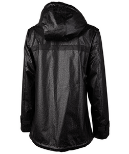 NEW ENGLAND RAIN JACKET - BLACK LEOPARD