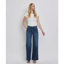 Load image into Gallery viewer, FLYING MONKEY HIGH RISE FRONT POCKET WIDE LEG JEANS
