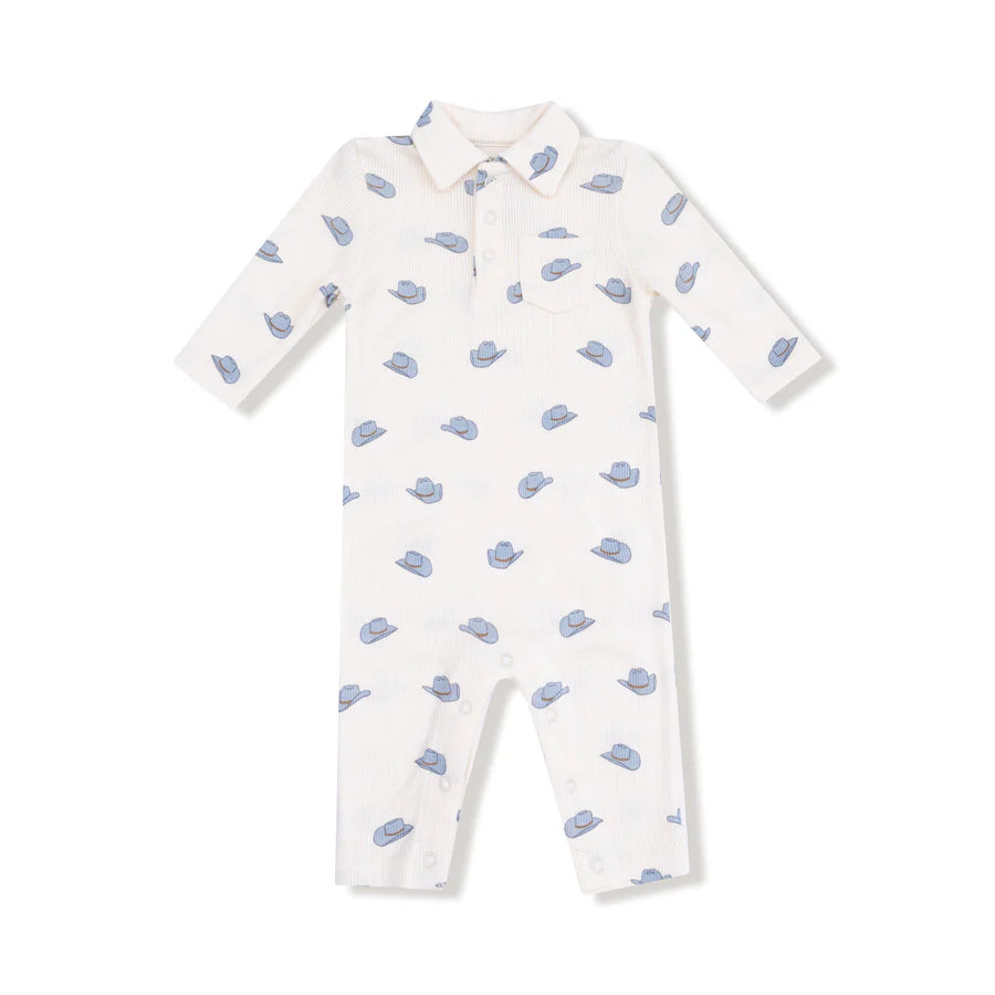 COWBOY HATS POLO ROMPER