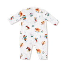 Load image into Gallery viewer, WINTER ANIMALS SPORTS POLO ROMPER
