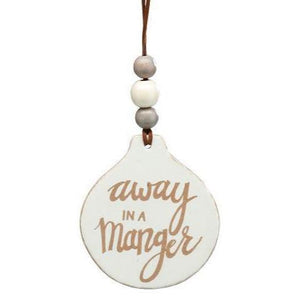 MANGER INSPIRATIONAL ORNAMENT