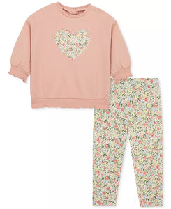 HEART 2PC. SWEATSHIRT SET