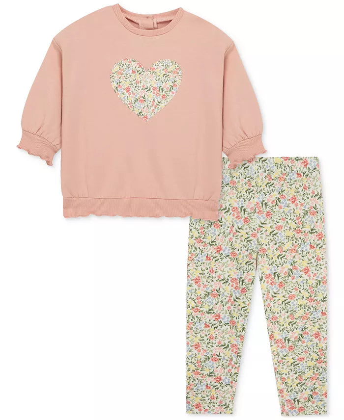 HEART 2PC. SWEATSHIRT SET