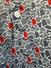 Load image into Gallery viewer, CAMO STATE GREY/CRIMSON PERFORMANCE POLO - YOUTH
