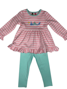 PRINCESS APPLIQUE LEGGING SET
