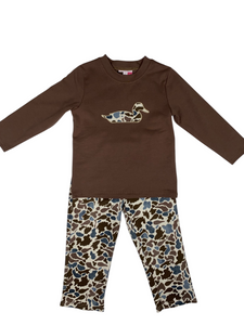 CAMO DUCK APPLIQUE PANT SET