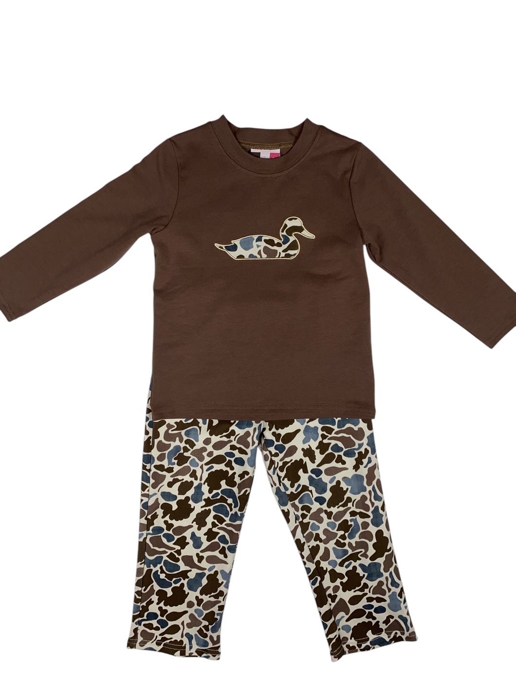 CAMO DUCK APPLIQUE PANT SET