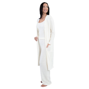 IVORY COZY KNIT ROBE