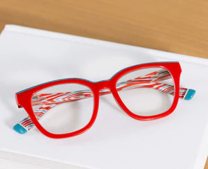 PEEPERS READERS TRAPEZE - RED