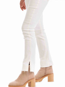 NICO RELEASE-HEM JEANS WHITE