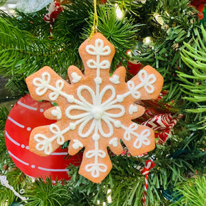 RETRO 4"  CLAYDOUGH SNOWFLAKE ORNAMENT