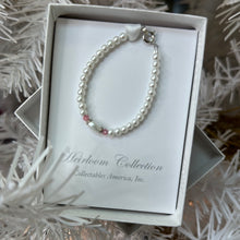Load image into Gallery viewer, PEARL BRACELET/PINK CRYSTAL
