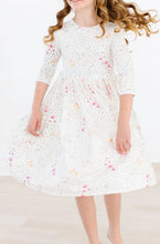 Load image into Gallery viewer, WHIMSICAL WILDFLOWER TWIRL DRESS
