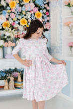 Load image into Gallery viewer, RIBBONS &amp; ROSES RUFFLE TWIRL DRESS

