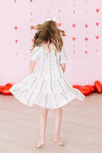 Load image into Gallery viewer, ROSEBUD BOWS SMOCKED RUFFLE DRESS
