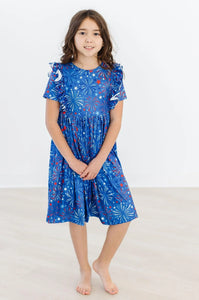 SPARK-TACULAR RUFFLE TWIRL DRESS