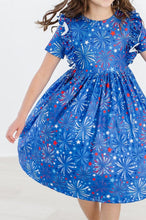 Load image into Gallery viewer, SPARK-TACULAR RUFFLE TWIRL DRESS
