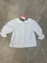 Load image into Gallery viewer, GIRLS WHITE RIC RAC SHIRT
