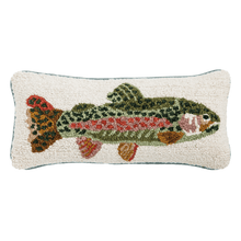 Load image into Gallery viewer, TROUT HOOK WOOL PILLOW
