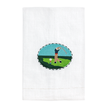 Load image into Gallery viewer, GOLFER NEEDLEPOINT TOWELS

