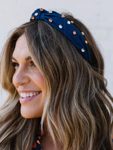 Load image into Gallery viewer, HEADBAND KRISTA NAVY/ORANGE
