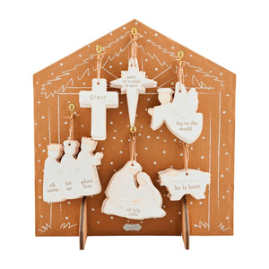 NATIVITY ORNAMENTS - MUD PIE