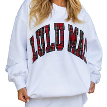 Load image into Gallery viewer, LULU MAC SWEATSHIRT - PLAID - WHITE
