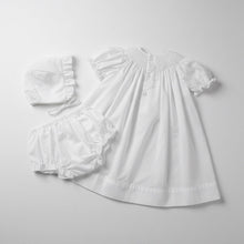 Load image into Gallery viewer, KRISSY WHITE SMOCKED BLOOMER SET
