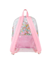 Load image into Gallery viewer, FLOWER SHOP CONFETTI CLEAR BACKPACK
