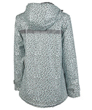 Load image into Gallery viewer, NEW ENGLAND RAIN JACKET - GREY SNOW LEOPARD
