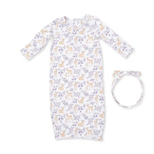 Load image into Gallery viewer, FLORAL DEER KIMONO GOWN &amp; HEADBAND
