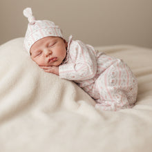 Load image into Gallery viewer, MARNIE ROSEBUD STRIPE KIMONO GOWN &amp; HAT
