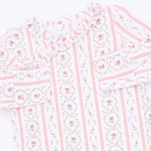 Load image into Gallery viewer, MARNIE ROSEBUD STRIPE KIMONO GOWN &amp; HEADBAND
