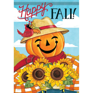 HAPPY FALL PUMPKIN - LARGE HOUSE FLAG