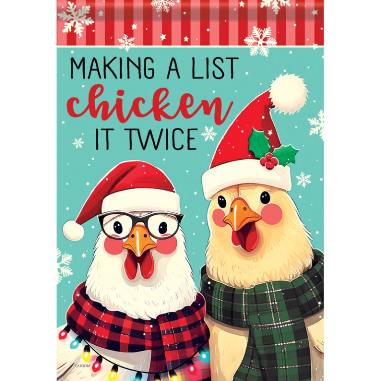 MAKING A LIST - GARDEN FLAG