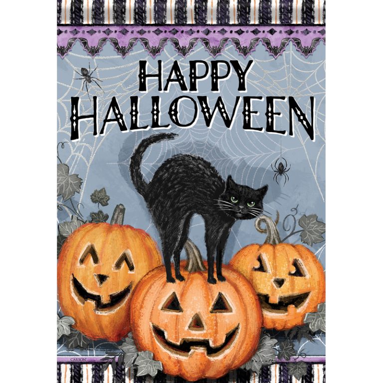 BLACK CAT MAGIC - LARGE HOUSE FLAG