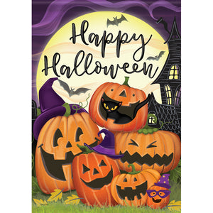 HAPPY HALLOWEEN HOUSE FLAG