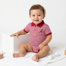 Load image into Gallery viewer, ALABAMA STRIPE POLO ONESIE
