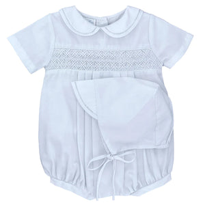 BABY BOY SMOCKED BUBBLE