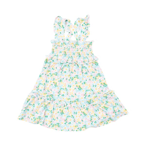 DAISIES SMOCKED RUFFLE TIERED SUNDRESS