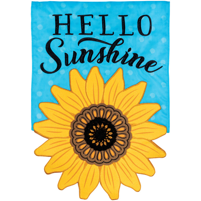 HELLO SUNSHINE GARDEN FLAG