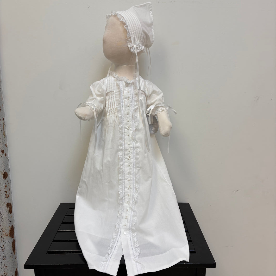 LYDIA WHITE CHRISTENING GOWN